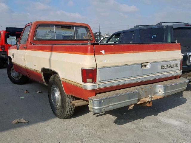 1GCFC24L3EJ163809 - 1984 CHEVROLET C20 RED photo 3