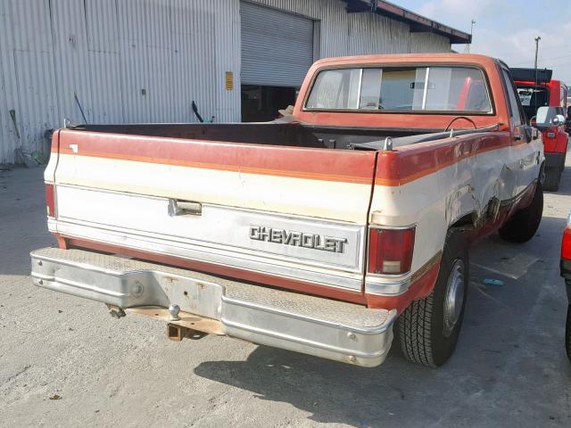 1GCFC24L3EJ163809 - 1984 CHEVROLET C20 RED photo 4