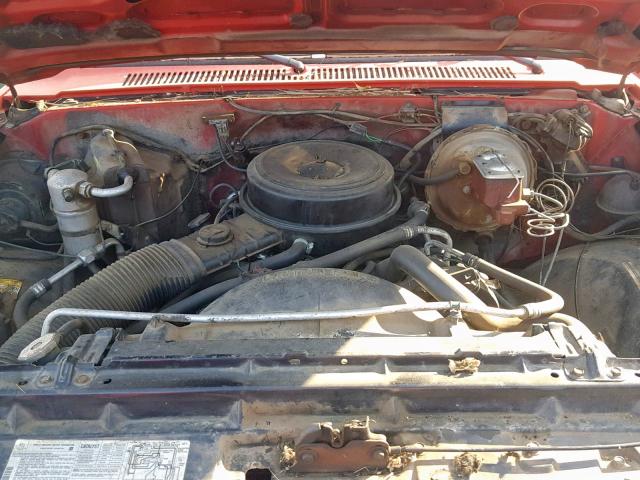 1GCFC24L3EJ163809 - 1984 CHEVROLET C20 RED photo 7