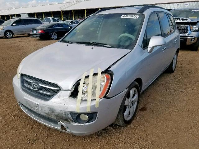 KNAFG526387129077 - 2008 KIA RONDO LX SILVER photo 2