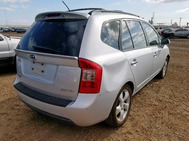 KNAFG526387129077 - 2008 KIA RONDO LX SILVER photo 4