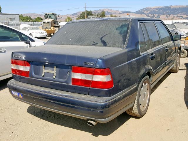 YV1KS9607V1110571 - 1997 VOLVO 960 BLUE photo 4