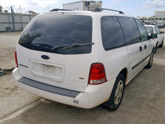 2FMZA51676BA08507 - 2006 FORD FREESTAR S WHITE photo 4