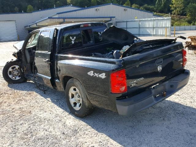 1D7HW28K05S128128 - 2005 DODGE DAKOTA QUA BLACK photo 3