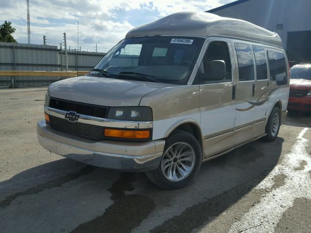 1GBFH15T451226771 - 2005 CHEVROLET EXPRESS G1 TWO TONE photo 2