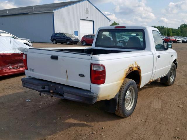 1FTYR10D31TB08677 - 2001 FORD RANGER WHITE photo 4