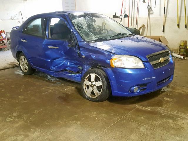 KL1TG56628B088106 - 2008 CHEVROLET AVEO LT BLUE photo 1