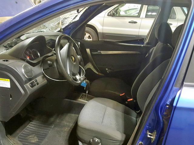 KL1TG56628B088106 - 2008 CHEVROLET AVEO LT BLUE photo 5