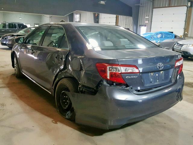 4T4BF1FK4CR213327 - 2012 TOYOTA CAMRY BASE CHARCOAL photo 3