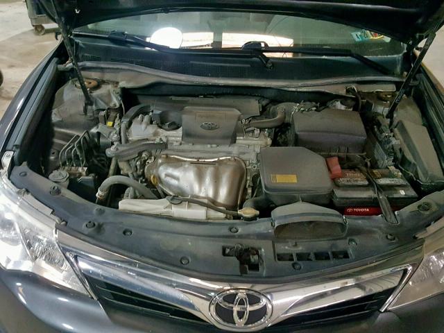 4T4BF1FK4CR213327 - 2012 TOYOTA CAMRY BASE CHARCOAL photo 7