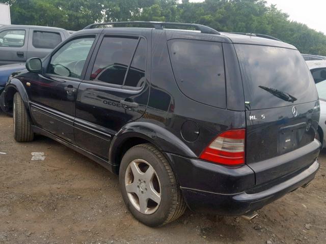 4JGAB74E81A251059 - 2001 MERCEDES-BENZ ML 55 BLACK photo 3