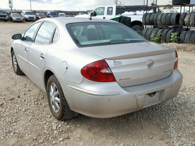 2G4WD582361217830 - 2006 BUICK LACROSSE C SILVER photo 3