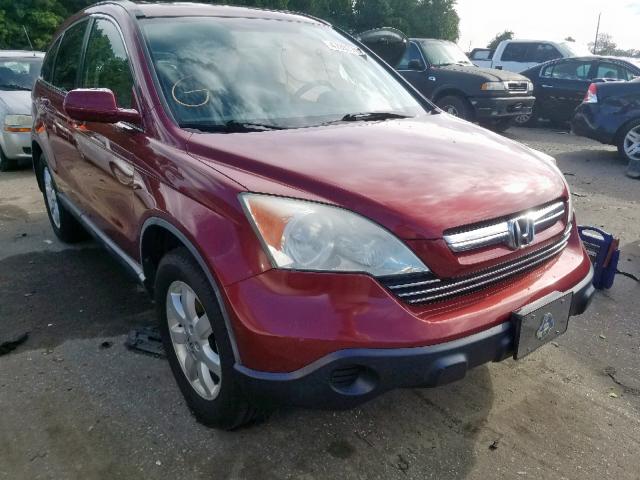 5J6RE48789L064729 - 2009 HONDA CR-V EXL RED photo 1