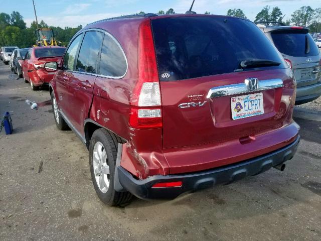 5J6RE48789L064729 - 2009 HONDA CR-V EXL RED photo 3