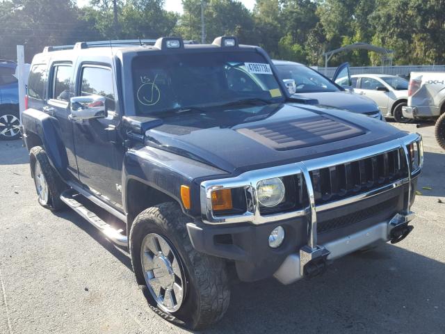 5GTEN13E188124773 - 2008 HUMMER H3 BLUE photo 1