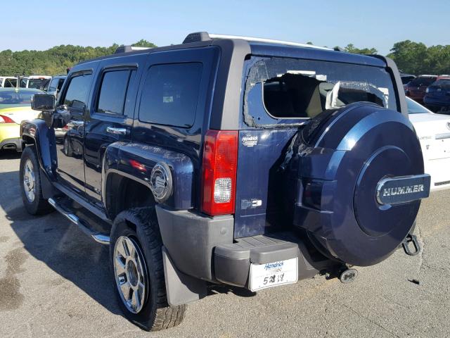 5GTEN13E188124773 - 2008 HUMMER H3 BLUE photo 3