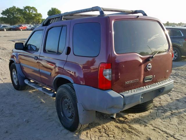 5N1ED28T33C696209 - 2003 NISSAN XTERRA XE RED photo 3