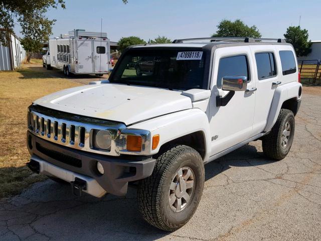 5GTEN13E088114610 - 2008 HUMMER H3 WHITE photo 2