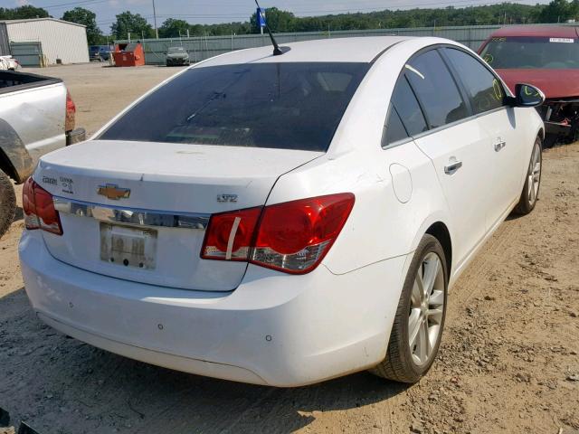 1G1PH5SC5C7214840 - 2012 CHEVROLET CRUZE LTZ WHITE photo 4