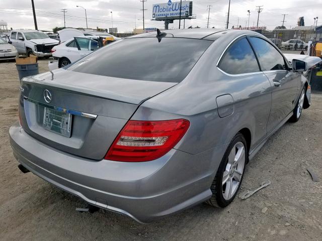 WDDGJ4HB3CF888890 - 2012 MERCEDES-BENZ C 250 SILVER photo 4