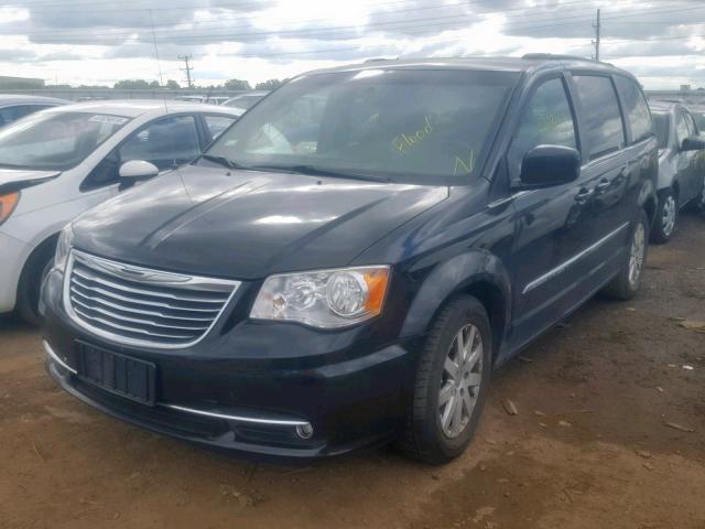 2C4RC1BG0ER249474 - 2014 CHRYSLER TOWN & COU BLACK photo 2