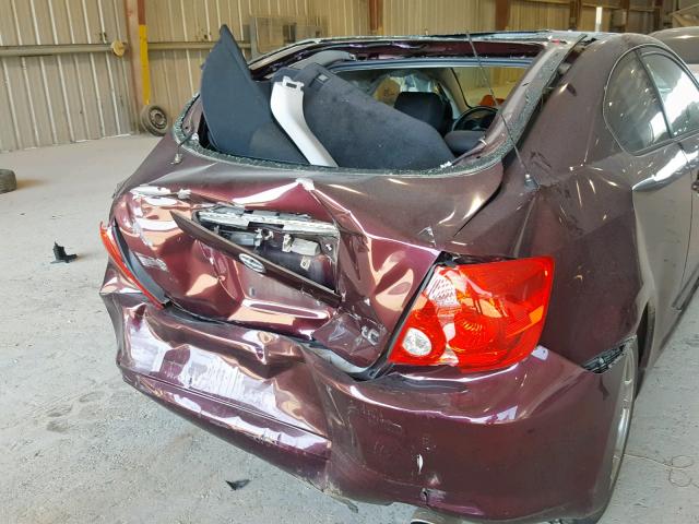 JTKDE167860087502 - 2006 TOYOTA SCION TC მუქწითელი ფოტო 9