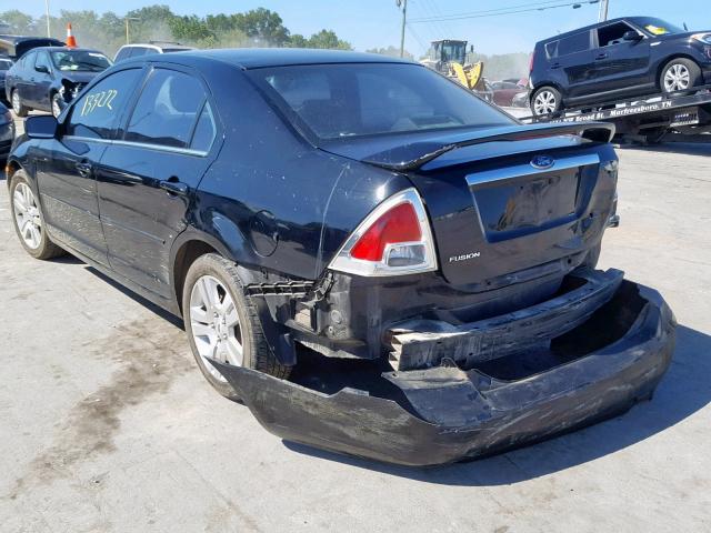 3FAFP08Z56R118665 - 2006 FORD FUSION SEL BLACK photo 3