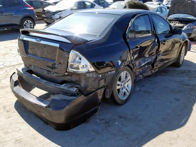 3FAFP08Z56R118665 - 2006 FORD FUSION SEL BLACK photo 4