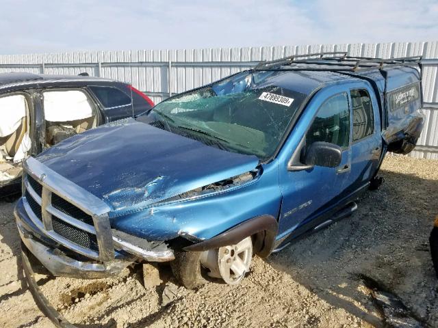 1D7HU18NX3J525343 - 2003 DODGE RAM 1500 S BLUE photo 2