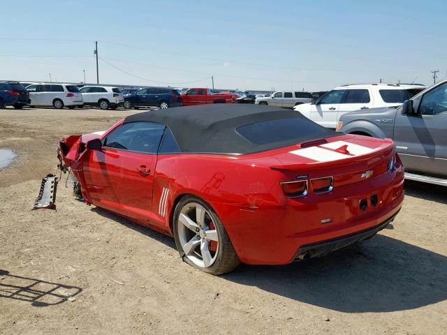 2G1FB3D30C9209204 - 2012 CHEVROLET CAMARO LT RED photo 3