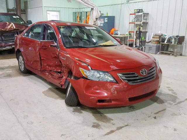 4T1BB46K98U058420 - 2008 TOYOTA CAMRY HYBR RED photo 1