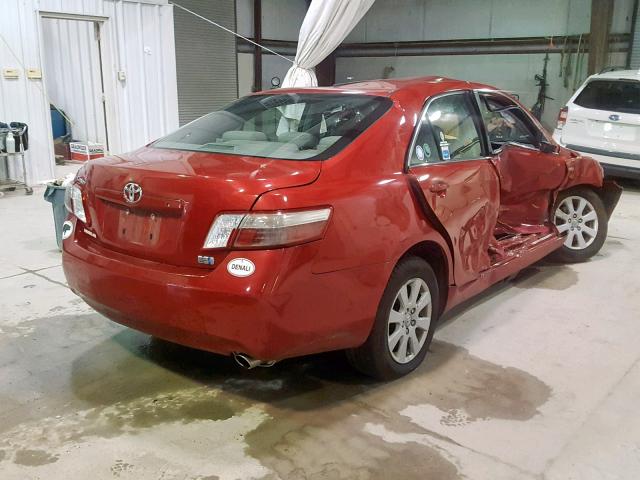 4T1BB46K98U058420 - 2008 TOYOTA CAMRY HYBR RED photo 4