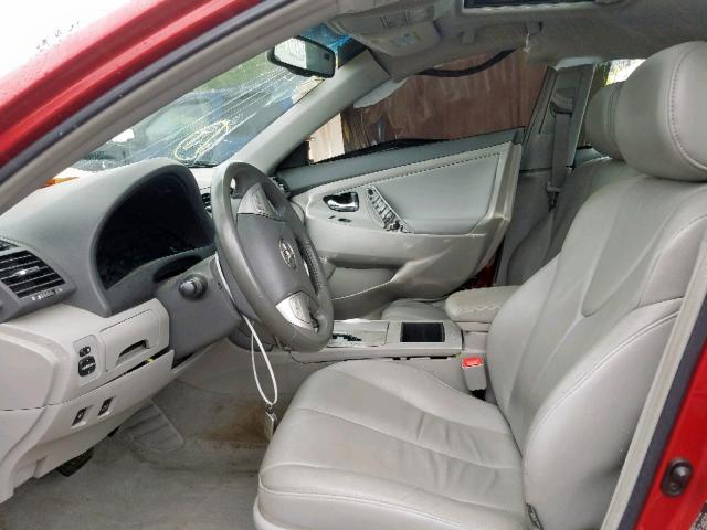 4T1BB46K98U058420 - 2008 TOYOTA CAMRY HYBR RED photo 5