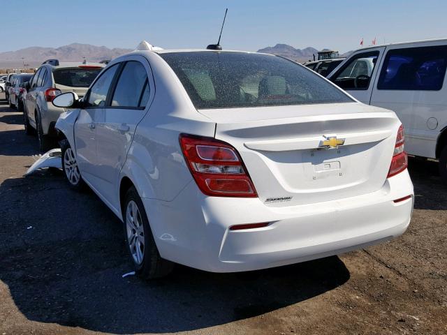 1G1JB5SH6J4136022 - 2018 CHEVROLET SONIC LS WHITE photo 3