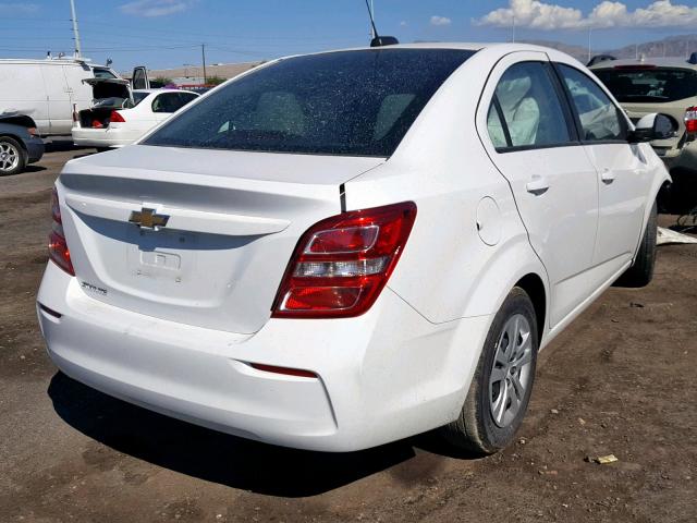 1G1JB5SH6J4136022 - 2018 CHEVROLET SONIC LS WHITE photo 4