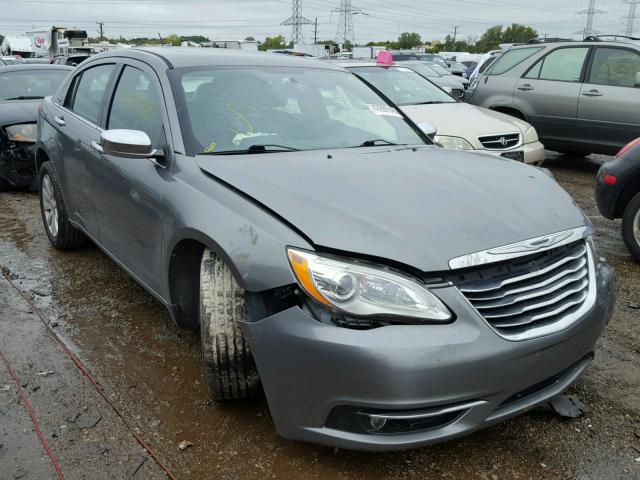 1C3CCBCG8DN575484 - 2013 CHRYSLER 200 LIMITE GRAY photo 1