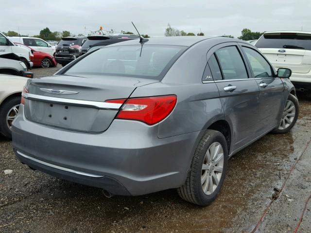 1C3CCBCG8DN575484 - 2013 CHRYSLER 200 LIMITE GRAY photo 4