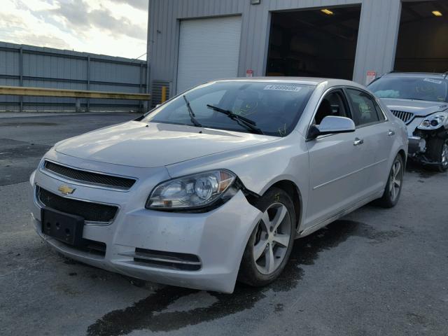 1G1ZC5EU9CF163702 - 2012 CHEVROLET MALIBU 1LT ვერცხლისფერი ფოტო 2
