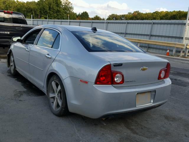 1G1ZC5EU9CF163702 - 2012 CHEVROLET MALIBU 1LT ვერცხლისფერი ფოტო 3