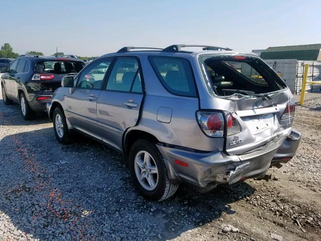 JTJHF10U920291088 - 2002 LEXUS RX 300 BLUE photo 3