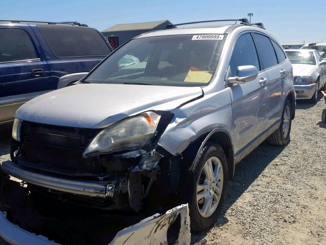 5J6RE3H79AL047310 - 2010 HONDA CR-V EXL SILVER photo 2