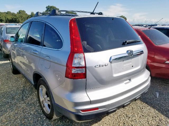 5J6RE3H79AL047310 - 2010 HONDA CR-V EXL SILVER photo 3