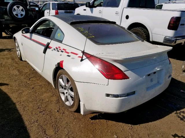 JN1AZ34E94T063199 - 2004 NISSAN 350Z COUPE WHITE photo 3