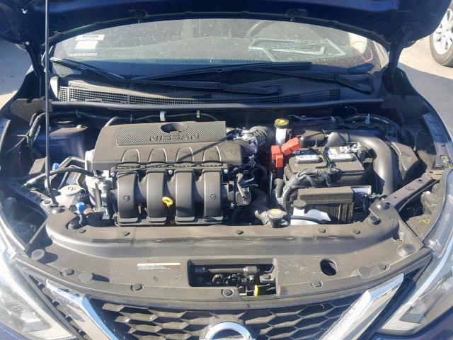 3N1AB7AP5KY341702 - 2019 NISSAN SENTRA S BLUE photo 7