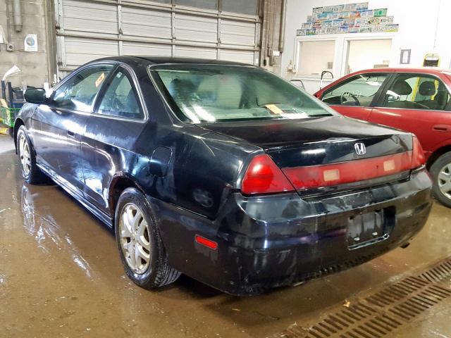 1HGCG22531A007454 - 2001 HONDA ACCORD EX BLACK photo 3