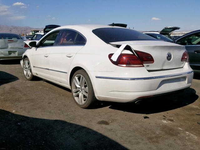 WVWRP7AN2DE535247 - 2013 VOLKSWAGEN CC LUXURY WHITE photo 3