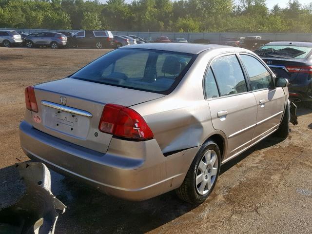 1HGES26721L051727 - 2001 HONDA CIVIC EX SILVER photo 4