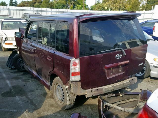 JTLKT334554009698 - 2005 TOYOTA SCION XB 勃艮第红 照片 3