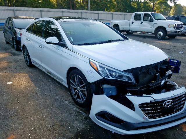 5NPE34AB1FH078402 - 2015 HYUNDAI SONATA SPO WHITE photo 1