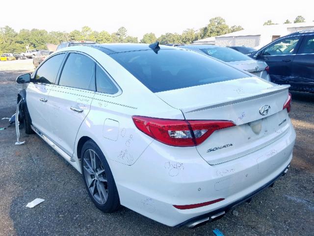 5NPE34AB1FH078402 - 2015 HYUNDAI SONATA SPO WHITE photo 3